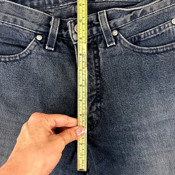 Vintage Harley Davidson Jeans size 28x30 Biker Blues High Waist Charcoal 90s - Picture 8 of 16